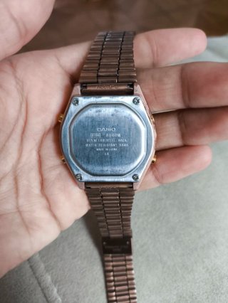 Reloj Casio B640W Vintage Acero Inox Oro Rosa