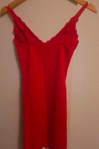 Vestido Bershka Rojo Talla S