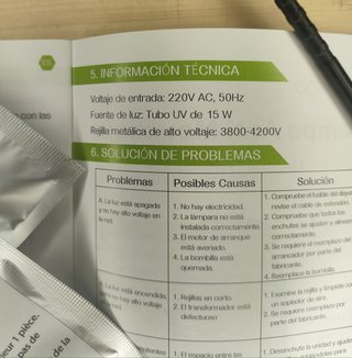 Lámpara Antimosquitos