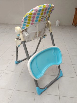 Trona plegable extensible para bebé
