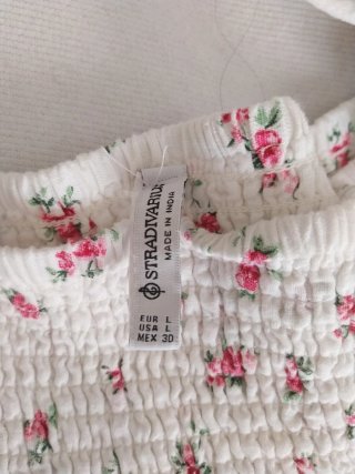 Conjunto Top y Falda Flores Talla L