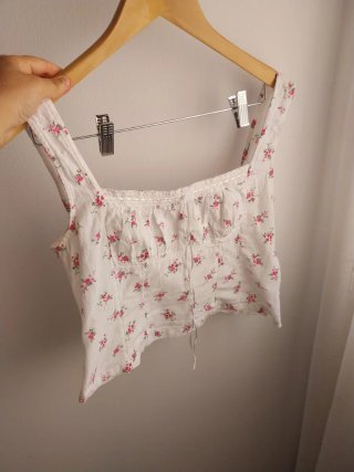 Conjunto Top y Falda Flores Talla L
