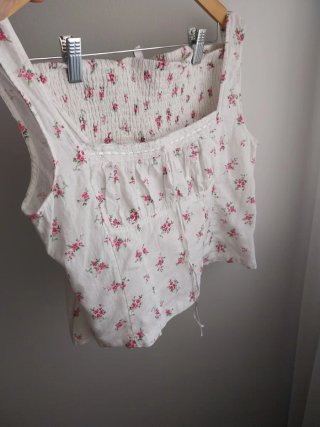 Conjunto Top y Falda Flores Talla L