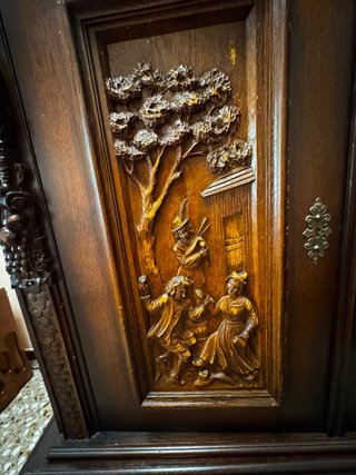 Mueble Frances Vintage Tallado a Mano 1800s