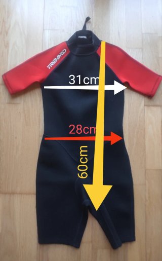 2 trajes de neopreno Tribord niños T8/10