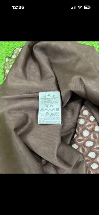 Falda Liu Jo Estampada Marrón y Blanca