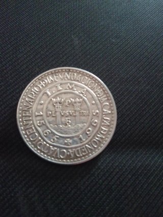 Moneda 20 soles de plata 1965
