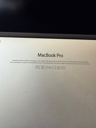 MacBook Pro Retina 15” A1398 Mid 2013 para piezas