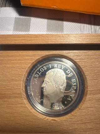 Moneda Plata 1000 Ptas Mundial Fútbol 98