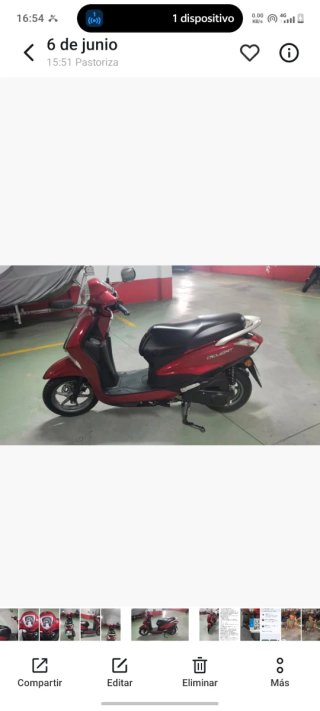 Yamaha D'elight 125cc Roja - 6.000 km