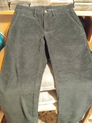 Pantalón de pana negro 5 bolsillos