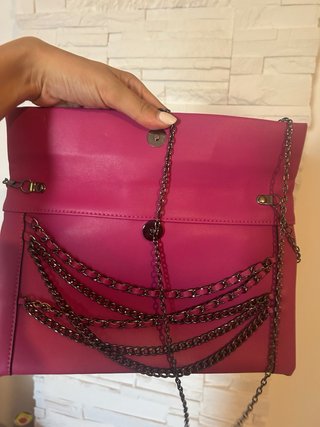 Pochette Nuna Lie fucsia con tracolla