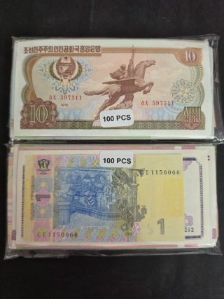 Lote 200 Billetes Mundo  Numismática