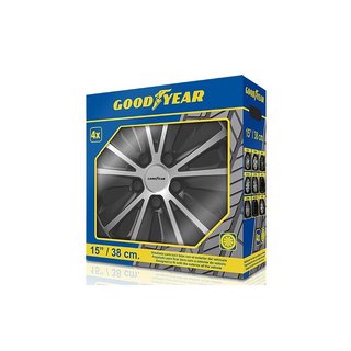 Tapacubos Goodyear Monaco 15 Negro/Plata