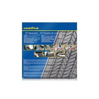 Tapacubos Goodyear Monaco 15 Negro/Plata