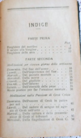 Antico libretto Massime Eterne metà secolo