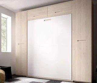 HABITACION CON CAMA ABATIBLE VERTICAL 135×190 WIN