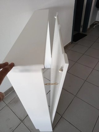 Cubre radiador de madera blanco