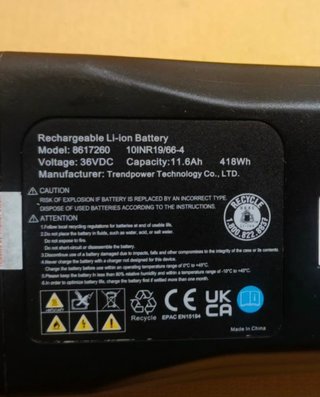 Batería Rockrider 420Wh Anti-Vibration