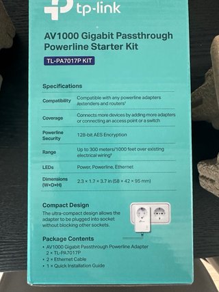 Kit TP-Link Powerline AV1000 TL-PA7017P