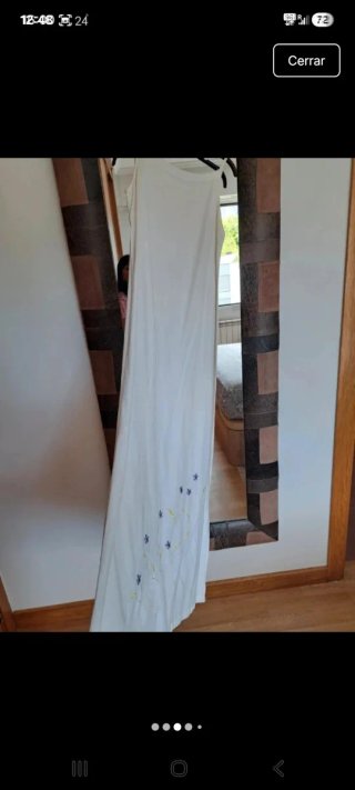 Vestido blanco estilo ibicenco