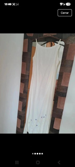 Vestido blanco estilo ibicenco