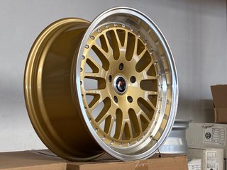 4 LLANTAS JAPAN JR10 8X17 5X112 ET35 ORO