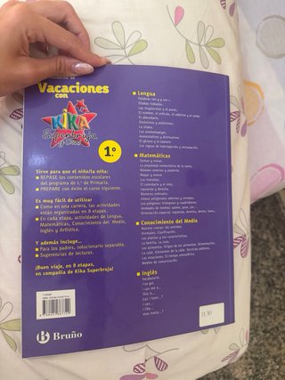 Libro Vacaciones Kika Superbruja 1º Primaria