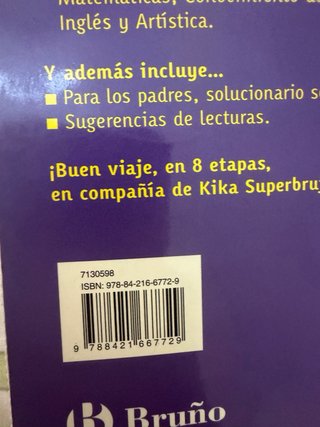 Libro Vacaciones Kika Superbruja 1º Primaria