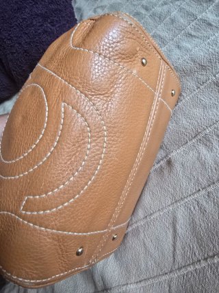 Bolso Purificación García Beige y Marrón