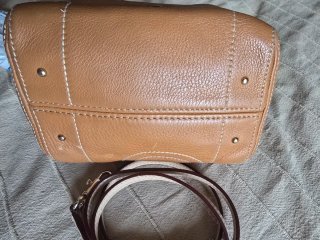 Bolso Purificación García Beige y Marrón
