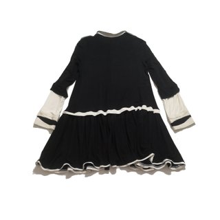 Elisa Cavaletti / Mini vestido negro y blanco M