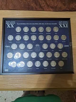 Colección Monedas Real Madrid Siglo XX y XXI