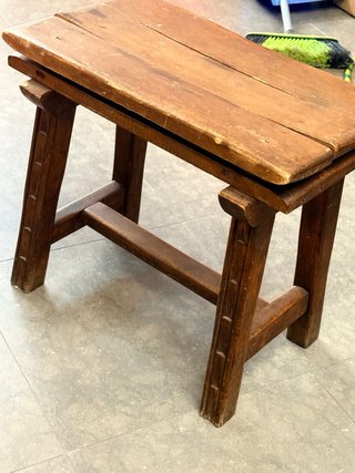 Silla Rústica Madera Maciza Convertible