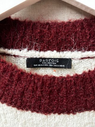 Jersey Parfois blanco y rojo