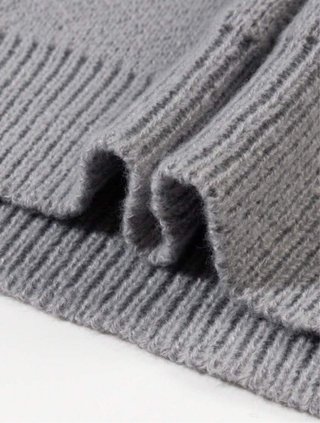Jersey Gris Jacquard Oversize
