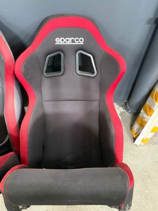 Semibaquets Sparco Negros y Rojos
