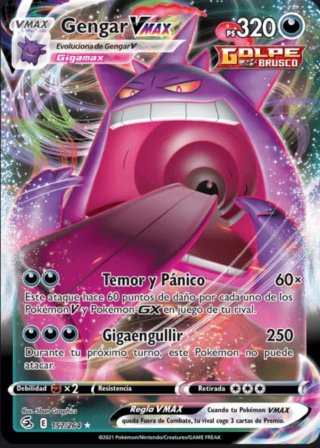Carta Pokémon Gengar VMAX 157/264