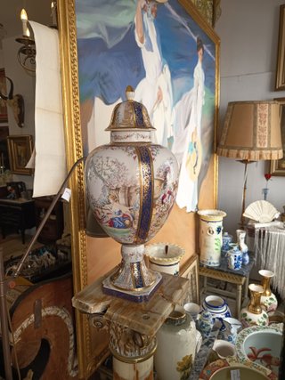 Gran Jarrón Tibor Porcelana