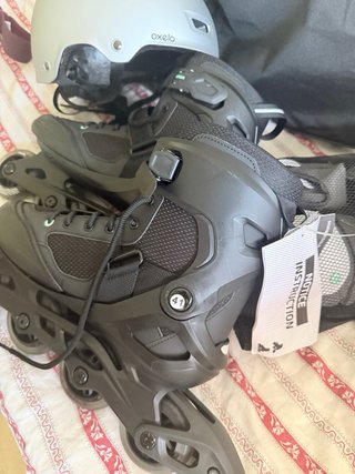 Pack Patines Adulto + Protecciones + Casco + bolsa