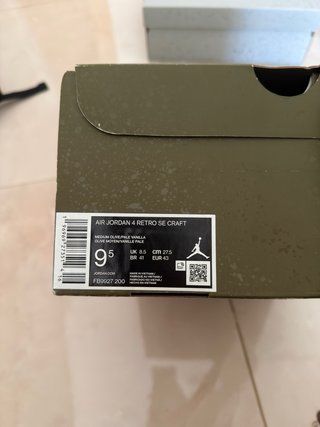 Air Jordan Retro 4 SE Craft Verde Militar