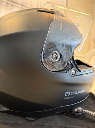 Casco Moto Course Talla S Negro