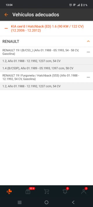 Silencioso trasero Renault 19