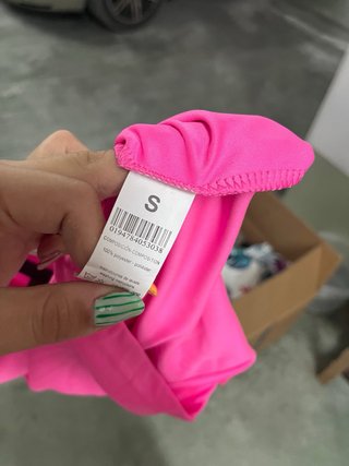 Camiseta Deportiva Mujer Boriken Rosa Neón Talla S