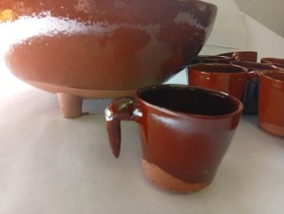 Juego de Queimada: Cuenco y 10 Vasos