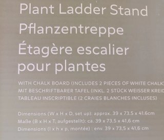 Estantería de madera para plantas