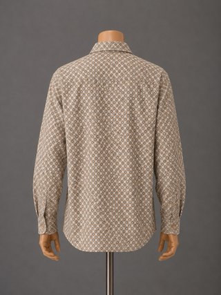 Camisa Estampada con Cremallera