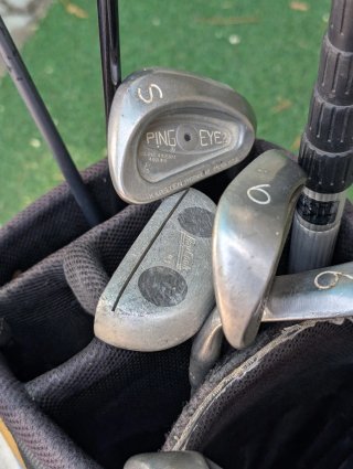 Set Golf Vintage Premium - Ferri PING EYE2 + Legni