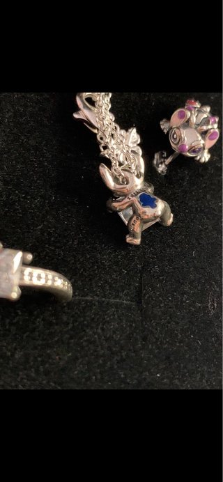 Conjunto Pandora Stitch:Collar,Anillo y Pendientes