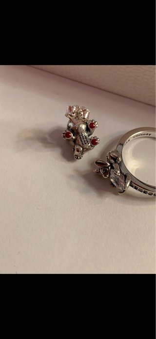 Conjunto Pandora Stitch:Collar,Anillo y Pendientes
